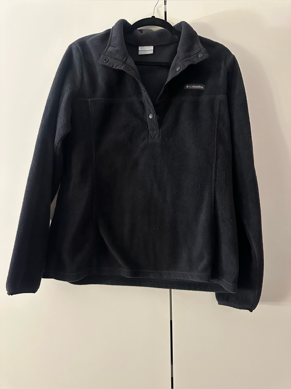 Black Columbia Quarter Button Fleece